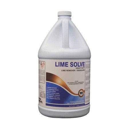 WARSAW CHEMICAL Lime Solve, Lime and rust remover, Clean, 1-Gallon, 4PK 21524-0000004